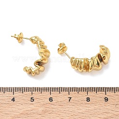 Orecchini a bottone in acciaio inossidabile 304 per donna&nbsp;EJEW-K333-14G