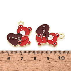 Valentinstag-Email-Anhänger aus Legierung&nbsp;ENAM-T023-16A