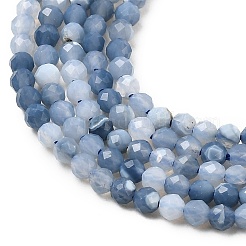 Natürliche blaue Opal Perlen Stränge&nbsp;G-P603-C-2mm-04