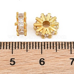 Messing pflastern klare Zirkonia-Perlen&nbsp;CU-CBA6A75-20G