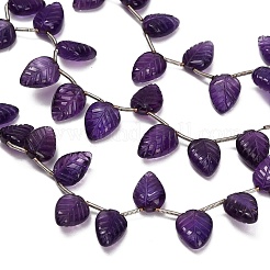 Fili di perle intagliate di ametista naturale&nbsp;GG-CBA0C95-E04-02