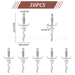 30 pieza de dijes de conector de aleación de estilo tibetano&nbsp;TIBEP-UN0001-09