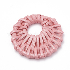 Ciondolo a mano canna dipinta / pendenti intrecciati in rattan&nbsp;WOVE-N007-03D