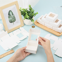 Quadratische Papierschachteln mit durchsichtigem Sichtfenster&nbsp;SOAP-DJ0001-02B-03
