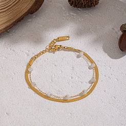 Europäische mehrlagige Armbänder aus Edelstahl 304&nbsp;LS-ZZ1127