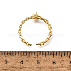925 offener Manschettenring aus Sterlingsilber mit Pavé-Zirkonia&nbsp;RJEW-R016-01G-01