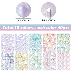 10 Farben undurchsichtige Acrylperlen&nbsp;SACR-SC0001-41
