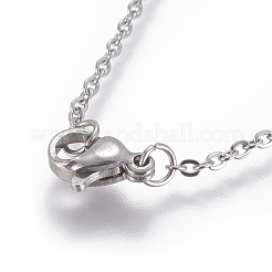 Colliers pendentifs en acier inoxydable 304 anti-ternissement&nbsp;NJEW-E141-20P
