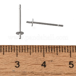 Anlaufgeschützte Ohrstecker aus Edelstahl 304&nbsp;STAS-P370-01A-P
