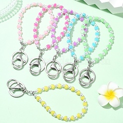 Porte-clés perles acryliques&nbsp;KEYC-YW00142-01