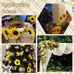30 Stück künstliche Sonnenblume aus Stoff&nbsp;DIY-SP0005-97