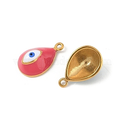 Pendentifs en acier inoxydable 304 émaillés&nbsp;STAS-P396-24G-M