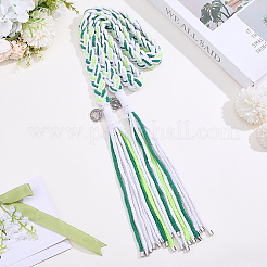 Ramilletes de muñeca de tablero compuesto de cordón de algodón para bodas&nbsp;HJEW-ME00158