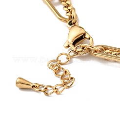 Pulsera de varios hilos con dije de bola redonda y concha de perla de plástico&nbsp;BJEW-G639-27G
