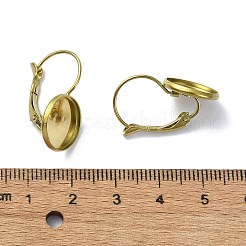 304 Edelstahl-Ohrringfassungen mit Klapphebel&nbsp;EJEW-H130-01G