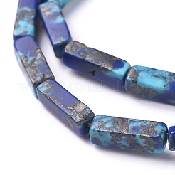 Zusammengesetzte synthetische Goldlinie Türkis und natürliche Lapislazuli-Perlenstränge&nbsp;G-D0006-B01