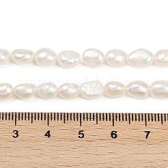 Brins de perles de culture d'eau douce naturelles&nbsp;PEAR-P064-20H-06A