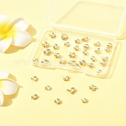 35pcs 7 Arten Messingperlen&nbsp;KK-FS0001-69