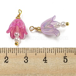 Colgantes de perlas de imitación de plástico abs&nbsp;KK-C046-05