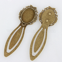 Eisen Lesezeichen Fassungen für Cabochon&nbsp;PALLOY-N0084-23AB-NF