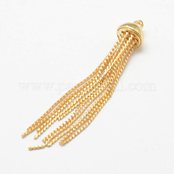 Messing Serpentin Kette Quaste Anhänger&nbsp;LS-KK-F718-09G