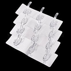 Ganci da parete autoadesivi in acrilico&nbsp;AJEW-TADJ0001-09B-01