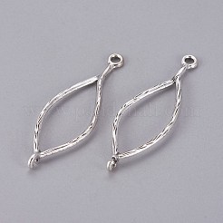 Connettori a maglie ovali in stile tibetano&nbsp;TIBEP-A10954-AS-LF