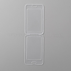 Porta carte d'identità in plastica trasparente&nbsp;AJEW-WH0314-129A