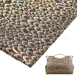 Fischschuppen-Jacquard-Polyestergewebe&nbsp;DIY-WH0399-68B