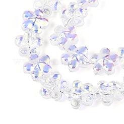 Brins de perles de verre électrolytiques transparentes&nbsp;GLAA-T023-38A-01