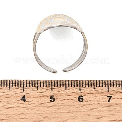Offene Manschettenringe aus Edelstahl 304 für Damen&nbsp;SA-CBA82C8-17GP