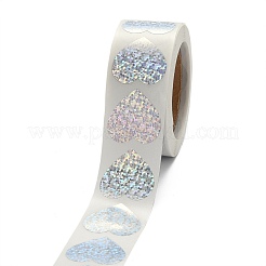Herzförmige Laseraufkleber rollen&nbsp;X-DIY-K027-G01