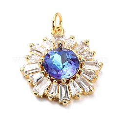 Colgante micropavé cubic zirconia de latón&nbsp;ZIRC-O044-21E-G