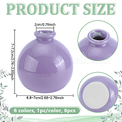 6 mini vase floral en céramique 6 couleurs pour la décoration intérieure&nbsp;BOTT-NB0001-07