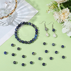 2 Strang natürliche Lapislazuli-Perlenstränge&nbsp;G-SP0001-26