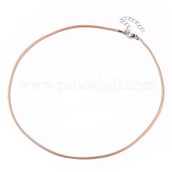 Gewachsten Baumwollkordel bildende Halskette&nbsp;MAK-S032-1.5mm-B16