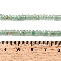 Naturales verdes fresa de cuarzo hebras de abalorios&nbsp;G-G343-A07-2x4mm