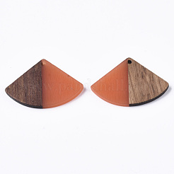 Pendentifs en résine & en bois&nbsp;RESI-S358-86B-04