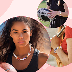 DIY-Kits zur Herstellung von Sportbällen und Acrylperlenarmbändern&nbsp;DIY-SP0003-52