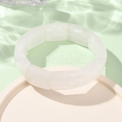 Braccialetti elasticizzati rettangolari con perline di cristallo di quarzo naturale per uomo e donna&nbsp;GG-CBA9ACE-C06