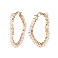 Pendientes de aro de acero inoxidable 201&nbsp;EJEW-JE04117-04