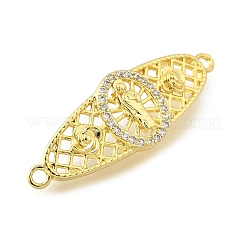 Messing Pavé Zirkonia Religion Verbindungsstück Charms&nbsp;KK-Q066-16A-G
