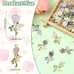 30pcs 2 pendentifs en alliage de couleurs&nbsp;ENAM-YW0008-78