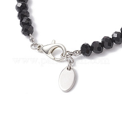 Armbänder aus natürlichem Rosenquarz und runden Glasperlen für Damen&nbsp;BJEW-JB12210-02