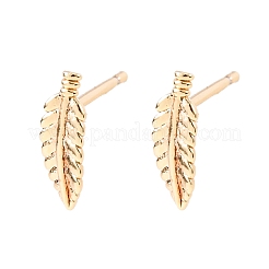 Clous d'oreilles en laiton&nbsp;EJEW-L278-08G