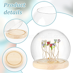Couvercle rond en verre&nbsp;AJEW-WH0314-447B-01