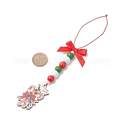 4 pz decorazioni pendenti in legno natalizie&nbsp;HJEW-JM04477