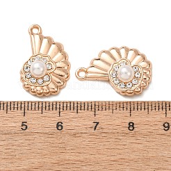 Ciondoli in lega e ABS con perle artificiali e strass&nbsp;FIND-K030-18B-G