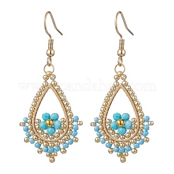 Boucles d'oreilles pendantes en forme de larme en acier inoxydable&nbsp;EJEW-MZ00643-02