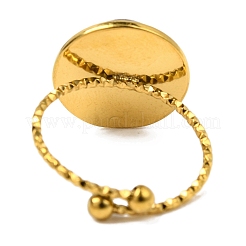 Runde Fingerringe aus Natursteinen&nbsp;RJEW-Q822-46G